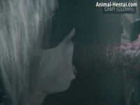Animal Hentai XXX Movie - Fucked by a muscular man-like creature while blinded